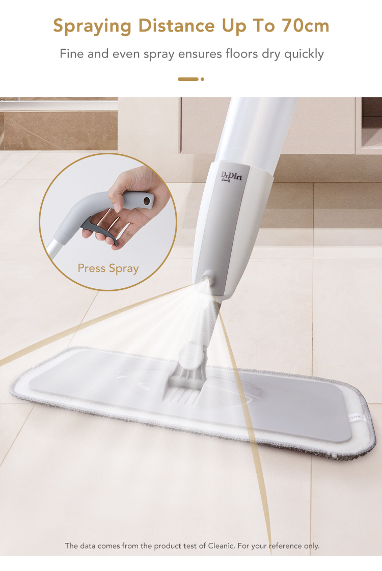 Dr.Dirt Spray Flat Mop Complete - Cleanic Cleaning Equipment